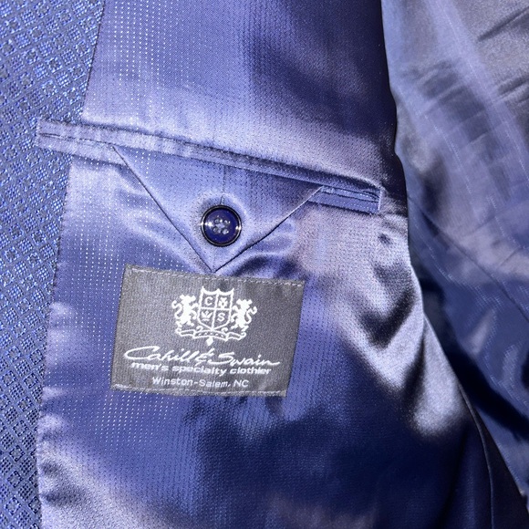 Sean John Men’s Blazer Suit Jacket Navy Blue 54L - Picture 7 of 9